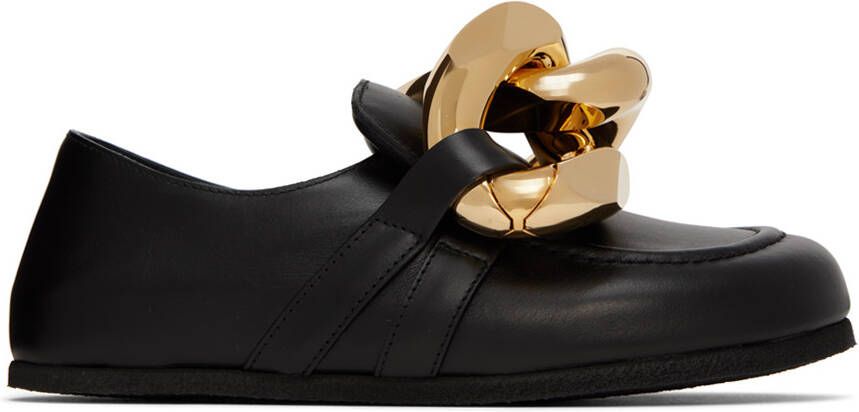 JW Anderson Black Chain Loafers - Picture 5