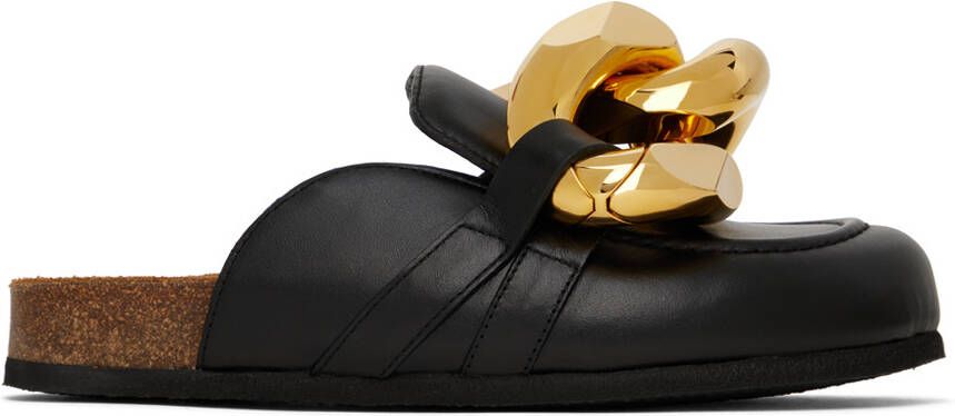 JW Anderson Black Chain Loafers