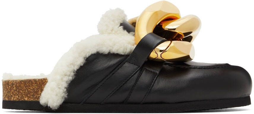 JW Anderson Black Chain Loafers - Picture 5