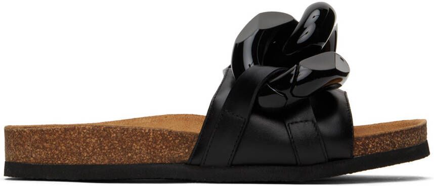 JW Anderson Black Chain Slides - Picture 3
