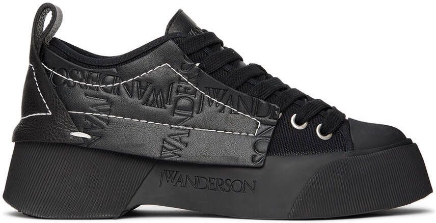 JW Anderson Black Chunky Low-Top Sneakers - Picture 5