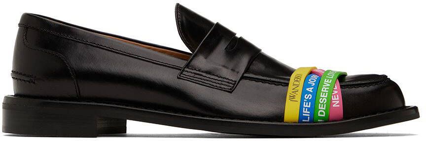 JW Anderson Black Elastic Loafers - Picture 4