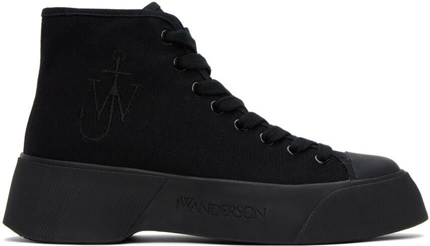 JW Anderson Black High Top Sneakers - Picture 5