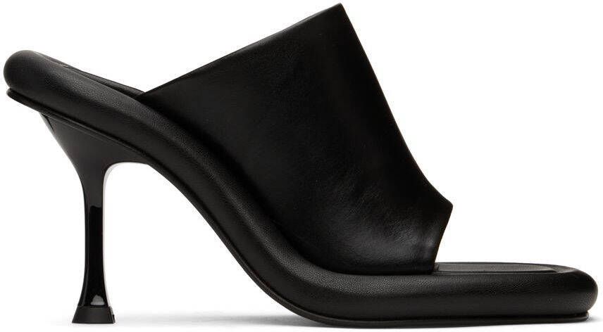 JW Anderson Black Leather Bumper Mules - Picture 5