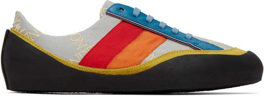 JW Anderson Gray & Multicolor Bubble Sneakers - Picture 5
