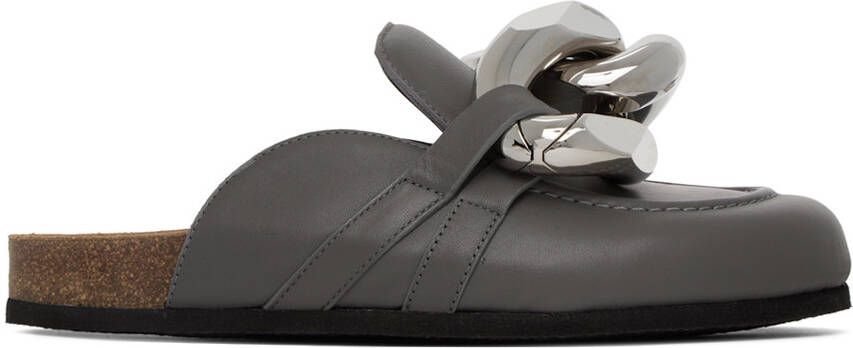 JW Anderson Gray Chain Loafers - Picture 5