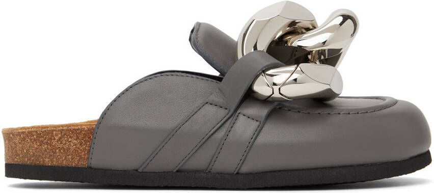 JW Anderson Gray Chain Mules - Picture 5