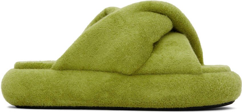 JW Anderson Green Bumper-Tube Twist Sandals - Picture 5