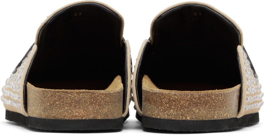 JW Anderson Beige Crystal Loafers