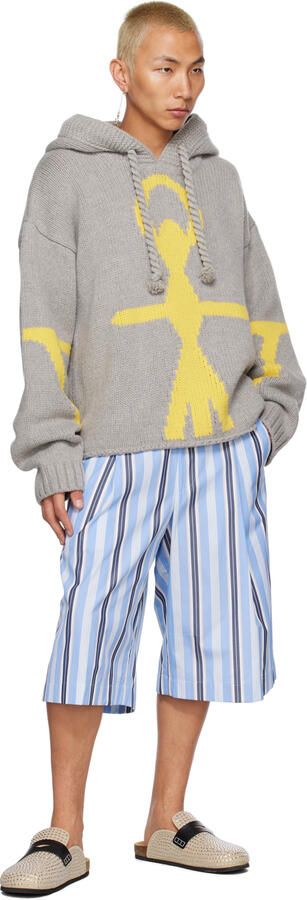 JW Anderson Beige Crystal Loafers - Picture 3