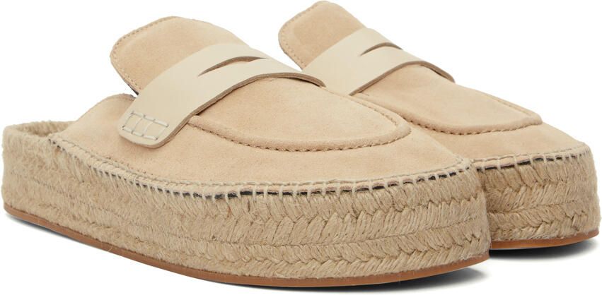 JW Anderson Beige Suede Espadrilles - Picture 2