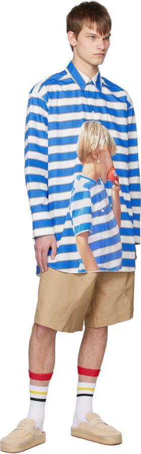 JW Anderson Beige Suede Espadrilles - Picture 4