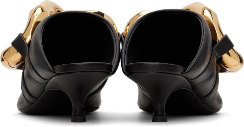 JW Anderson Black Chain Kitten Mules