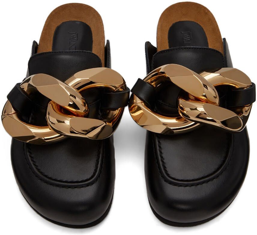 JW Anderson Black Chain Loafers