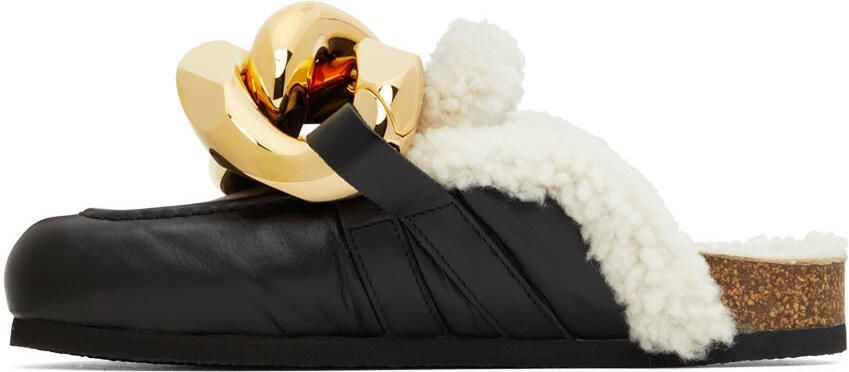 JW Anderson Black Chain Loafers - Picture 3