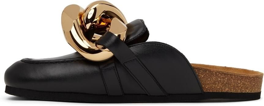 JW Anderson Black Chain Loafers - Picture 4