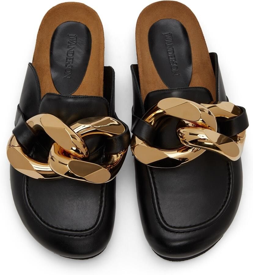 JW Anderson Black Chain Loafers