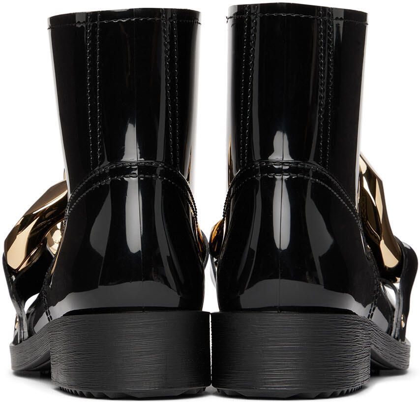 JW Anderson Black Chain Rubber Boots