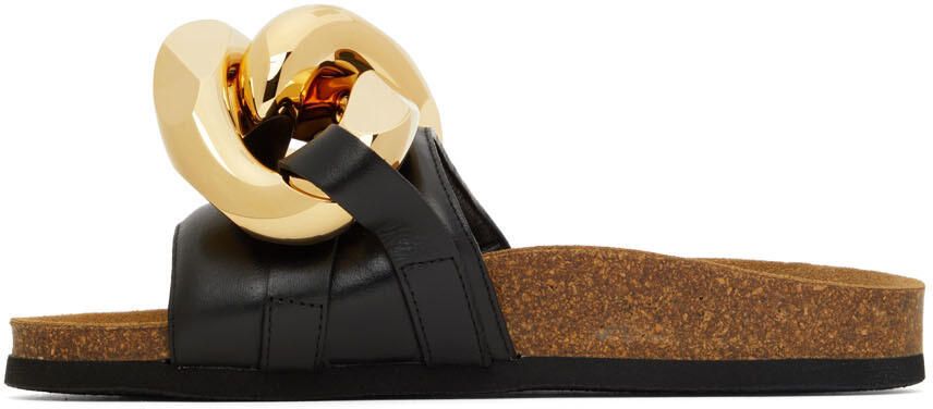 JW Anderson Black Chain Slides - Picture 3