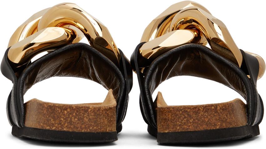 JW Anderson Black Chain Slides - Picture 3