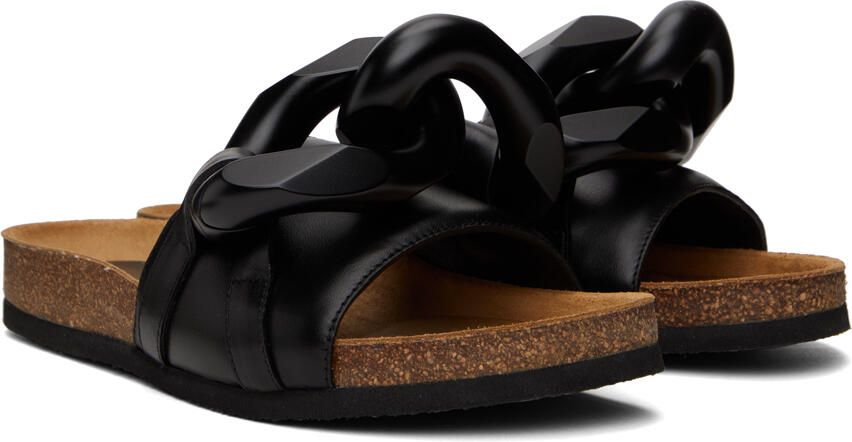 JW Anderson Black Chain Slides - Picture 2