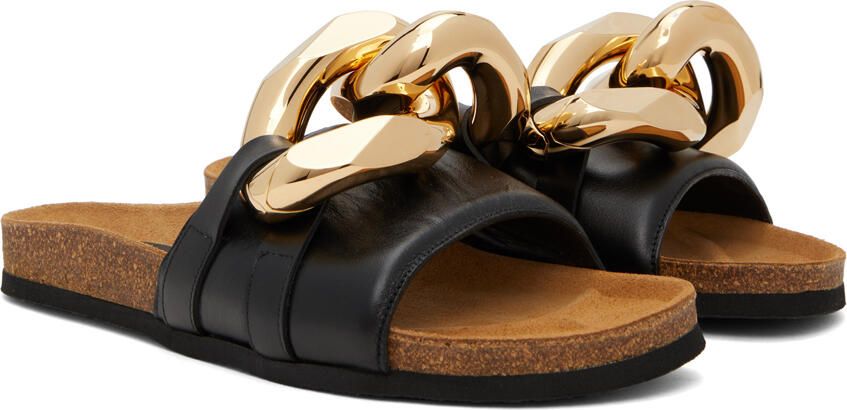 JW Anderson Black Chain Slides - Picture 2