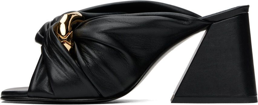 JW Anderson Black Chain Twist Mules - Picture 3