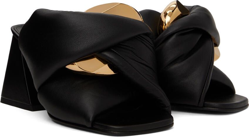 JW Anderson Black Chain Twist Mules