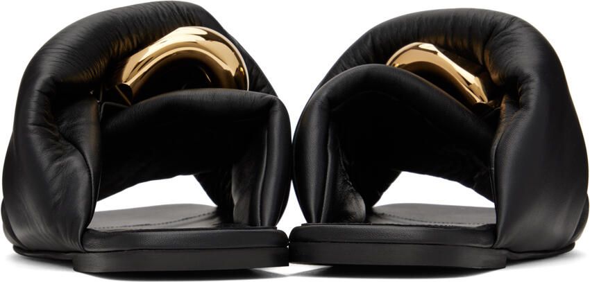 JW Anderson Black Chain Twist Sandals - Picture 2