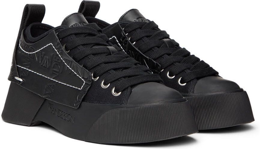 JW Anderson Black Chunky Low-Top Sneakers - Picture 2