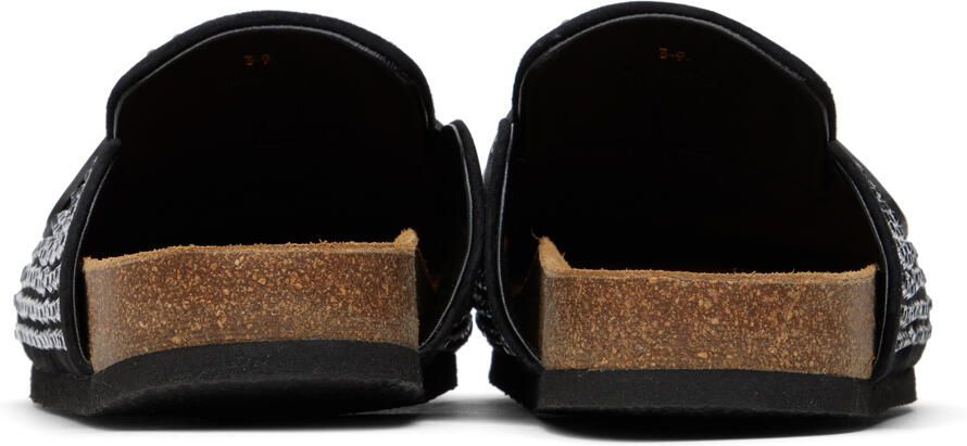 JW Anderson Black Crystal Loafers