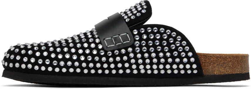 JW Anderson Black Crystal Loafers - Picture 3
