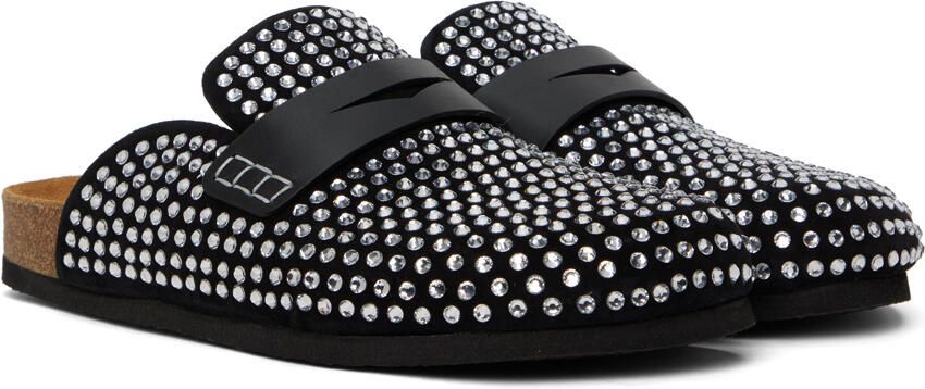 JW Anderson Black Crystal Loafers - Picture 2