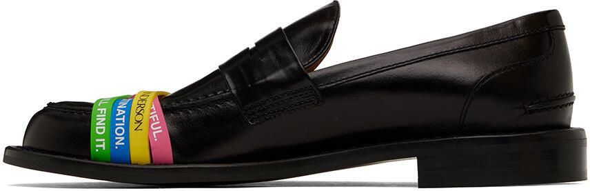 JW Anderson Black Elastic Loafers - Picture 3