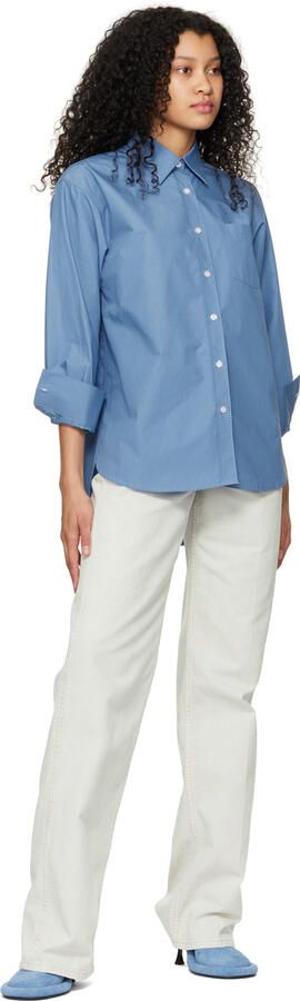 JW Anderson Blue Bumper-Tube Heel Ankle Boots - Picture 4