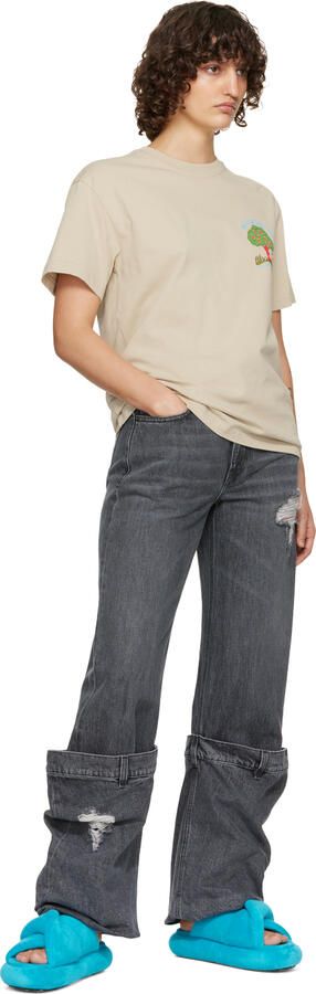 JW Anderson Blue Bumper Twist Platform Sandals - Picture 4