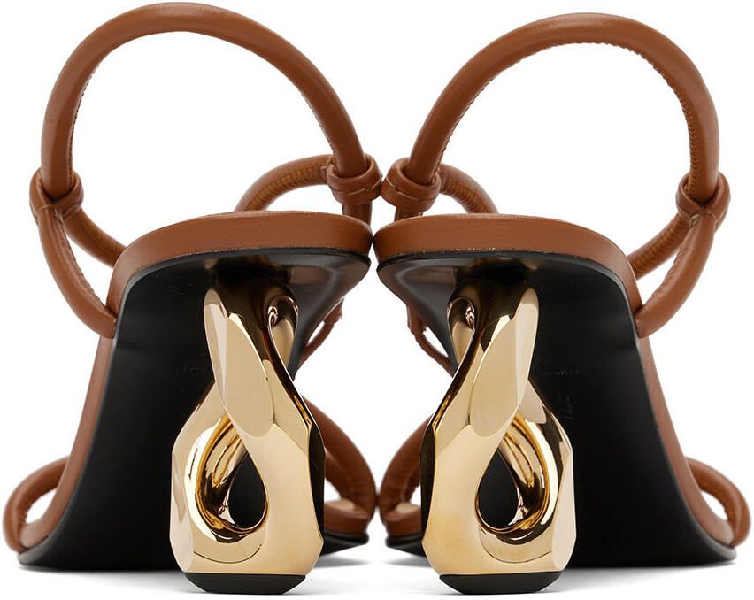 JW Anderson Brown Chain Heeled Sandals