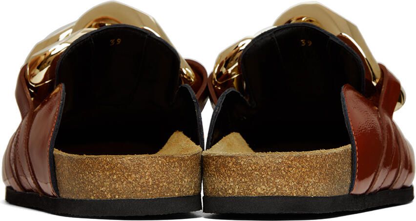 JW Anderson Brown Chain Loafers