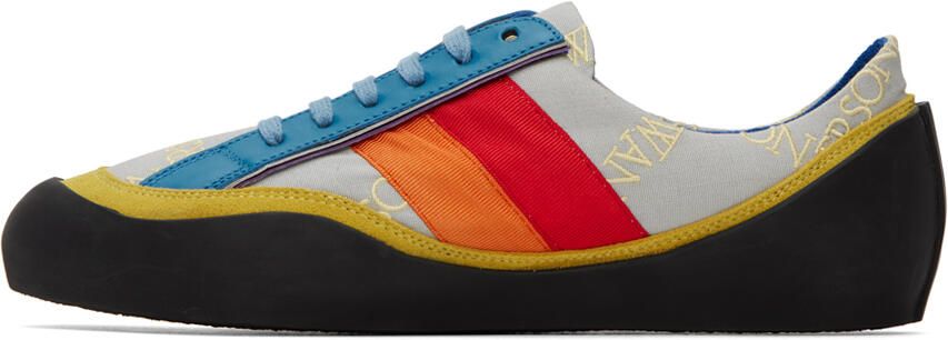 JW Anderson Gray & Multicolor Bubble Sneakers - Picture 4