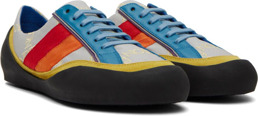 JW Anderson Gray & Multicolor Bubble Sneakers - Picture 2
