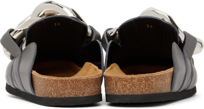 JW Anderson Gray Chain Mules - Picture 2