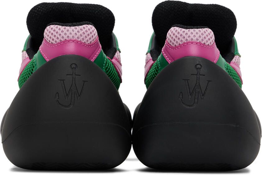 JW Anderson Green & Pink Bumper Hike Sneakers