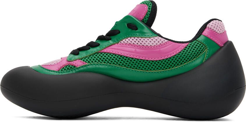 JW Anderson Green & Pink Bumper Hike Sneakers - Picture 3