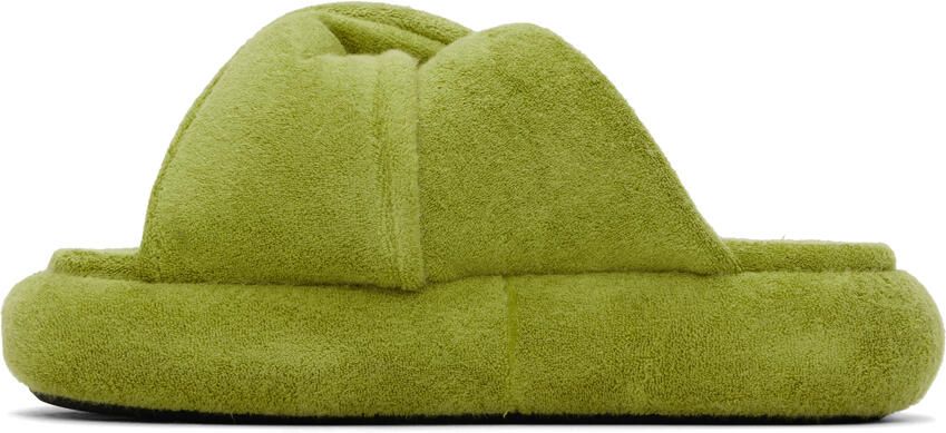 JW Anderson Green Bumper-Tube Twist Sandals - Picture 3