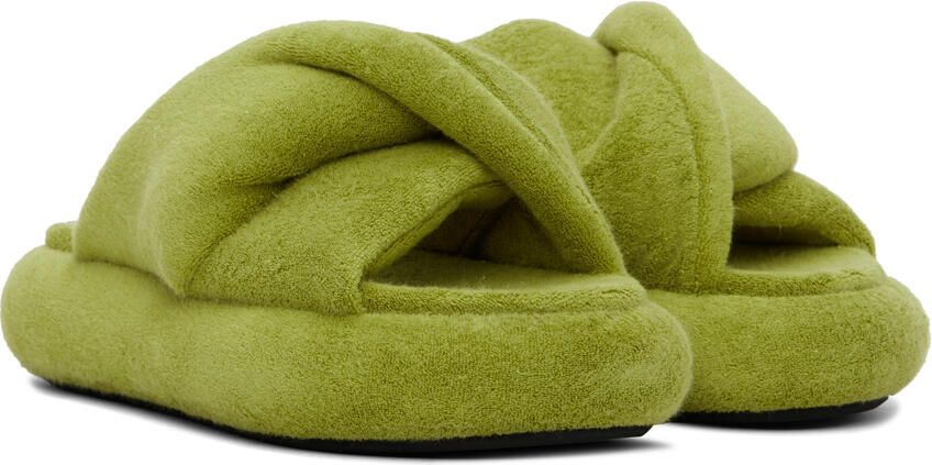 JW Anderson Green Bumper-Tube Twist Sandals - Picture 2