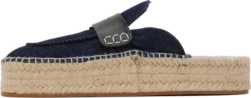 JW Anderson Navy Denim Espadrilles - Picture 3
