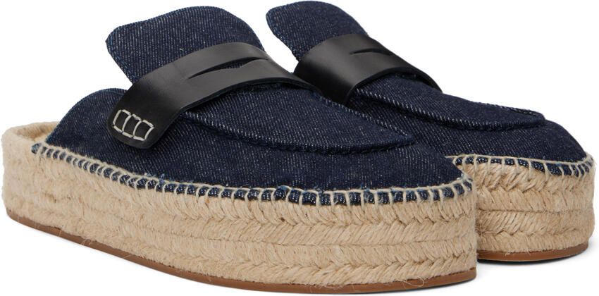 JW Anderson Navy Denim Espadrilles - Picture 2