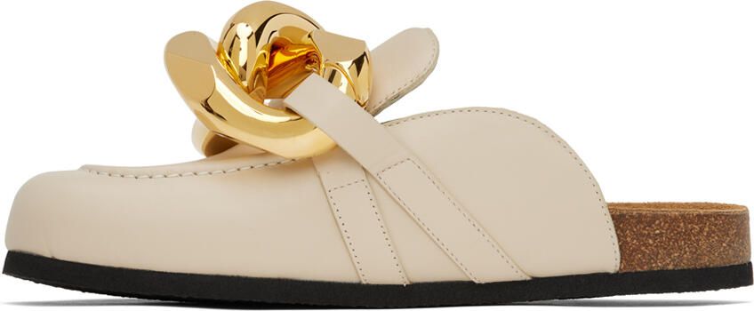 JW Anderson Off-White Chain Loafers - Picture 3