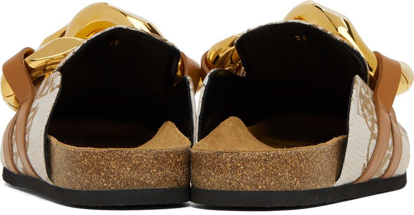 JW Anderson Off-White Chain Loafers