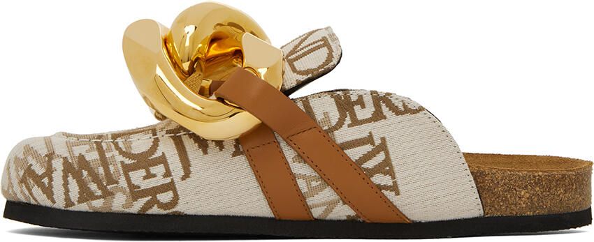 JW Anderson Off-White Chain Loafers - Picture 3